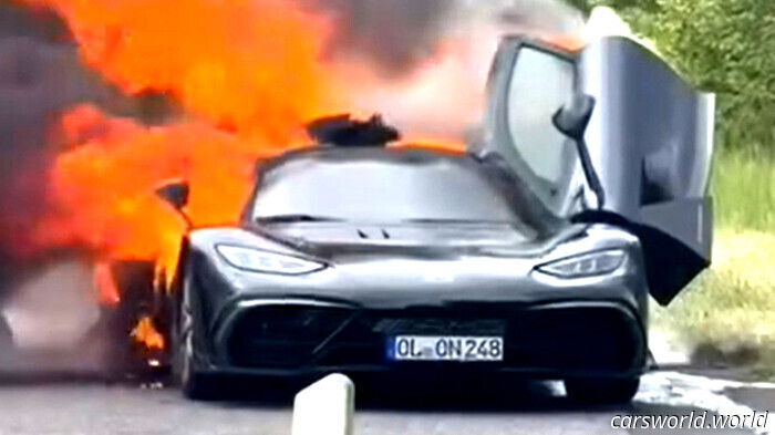 One of the rarest hypercars in the world has just caught fire | Carscoops